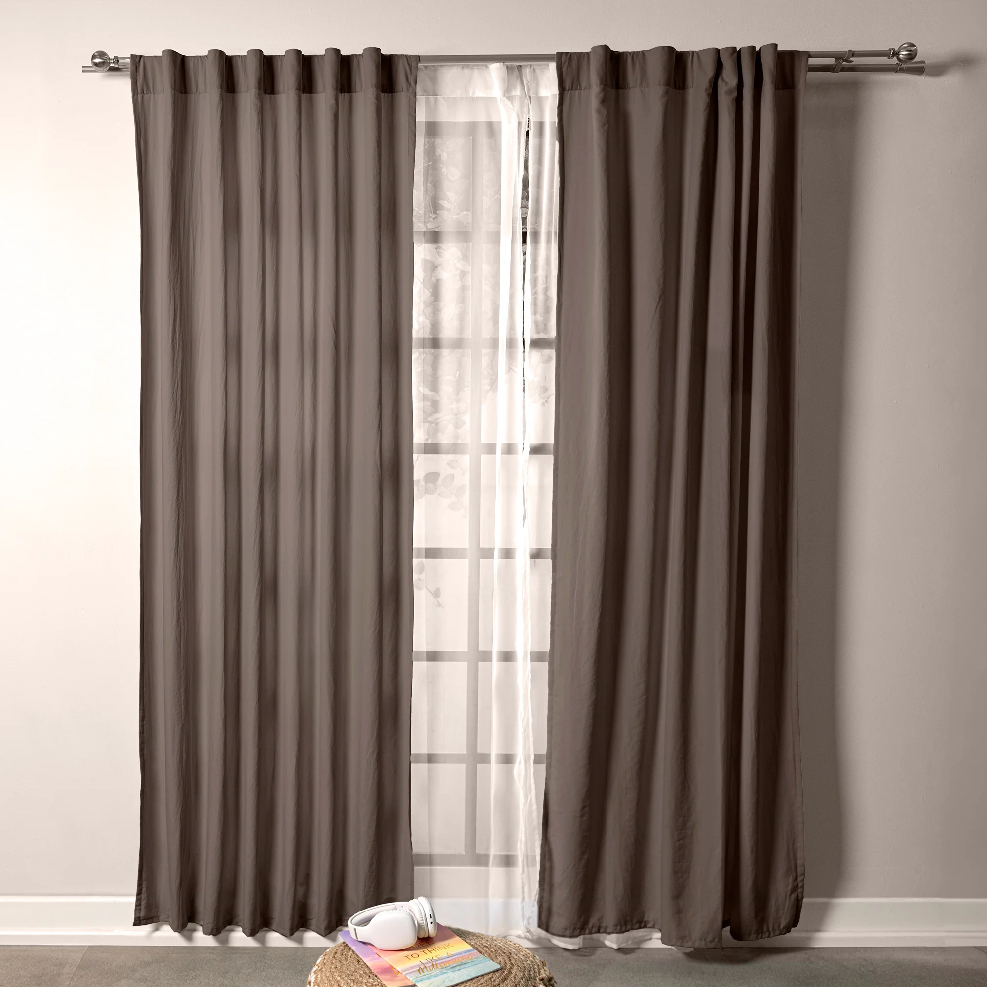 Cortinas Viasoft Washed Coffee - Image 3