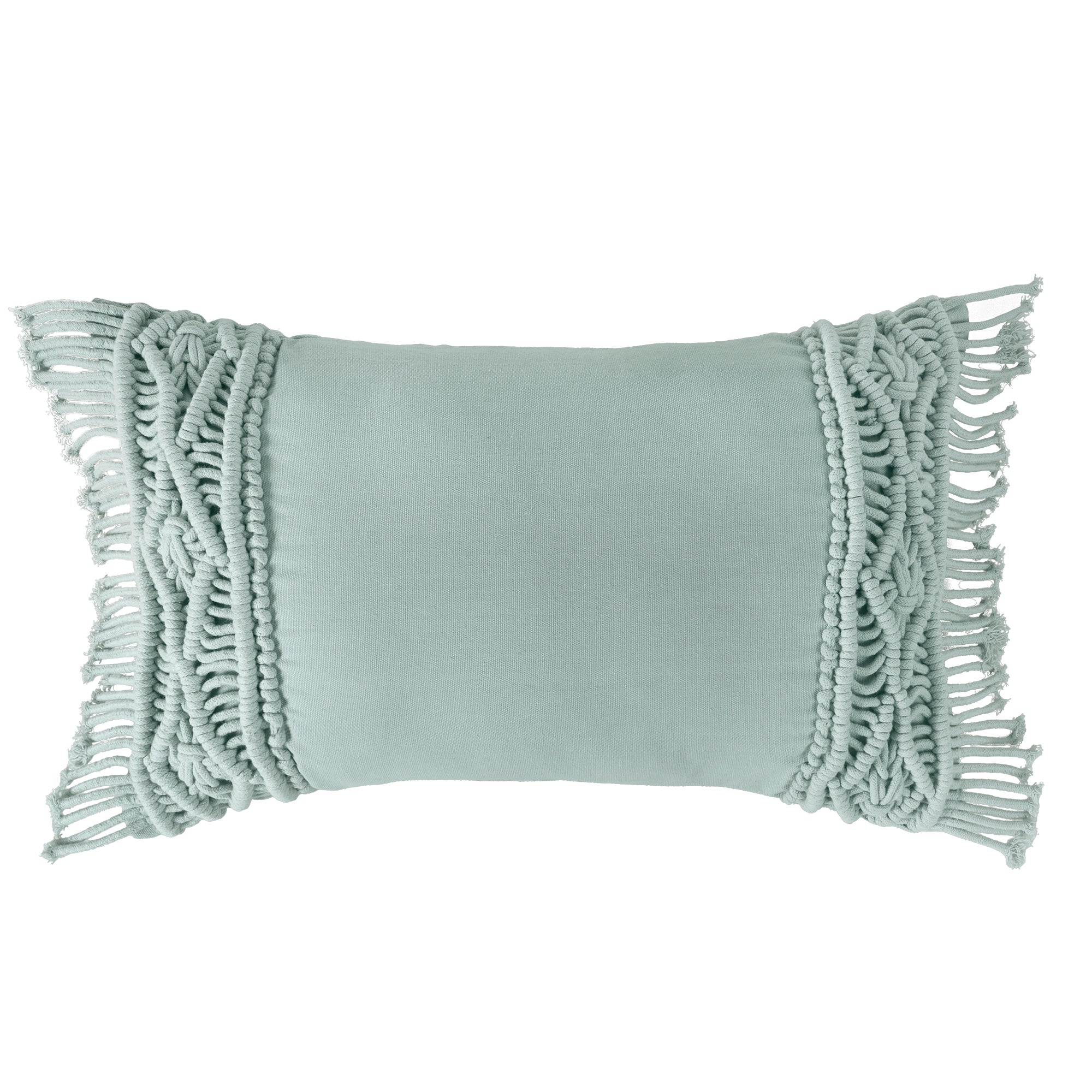 Funda De Cojín Macrame Aqua