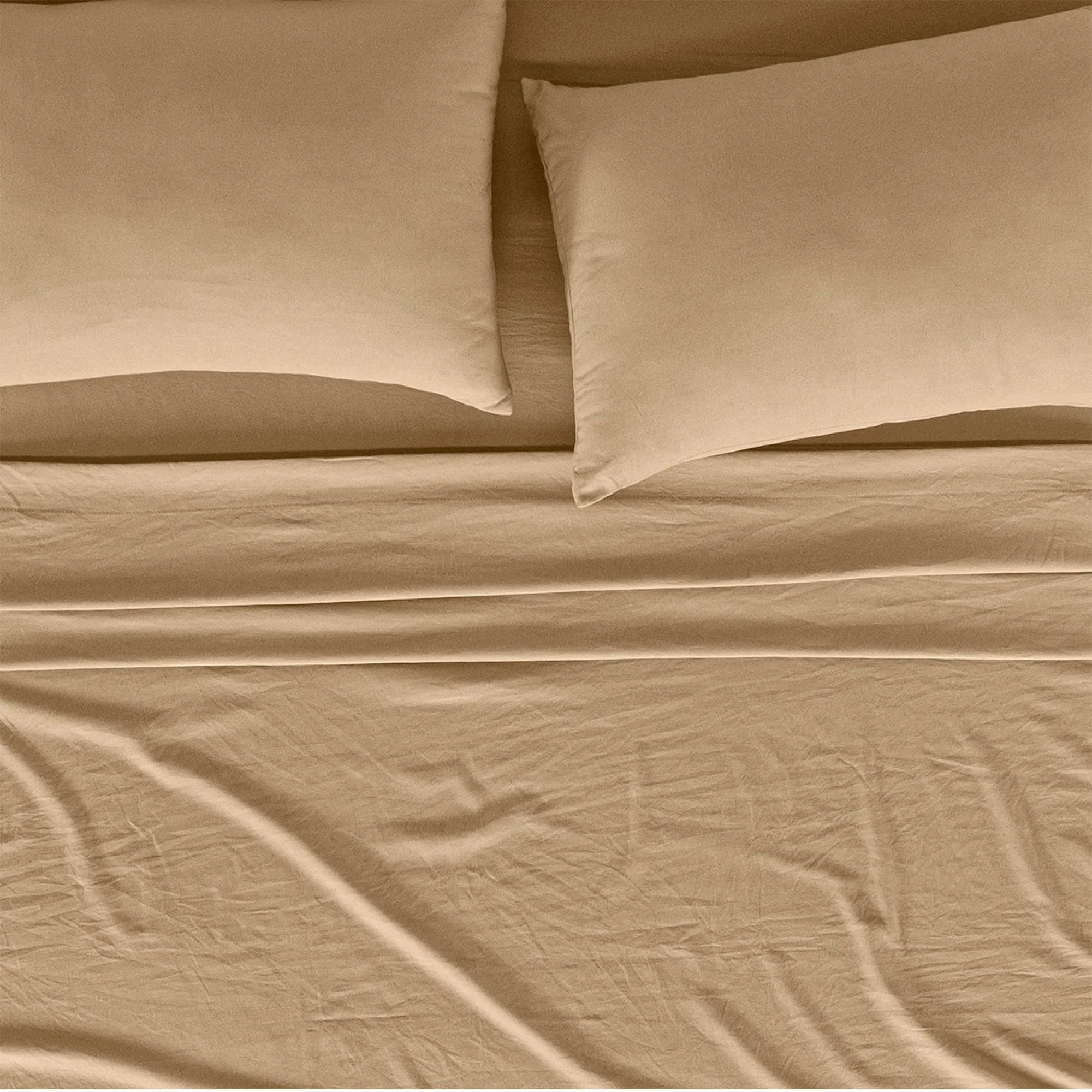 Sábanas Viasoft Washed Toffee